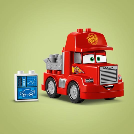 LEGO LEGO DUPLO Disney e Pixar 10417 Mack al Circuito Giochi per Bambini di 2+ Anni con Camion Giocattolo Rosso da Costruire - 4