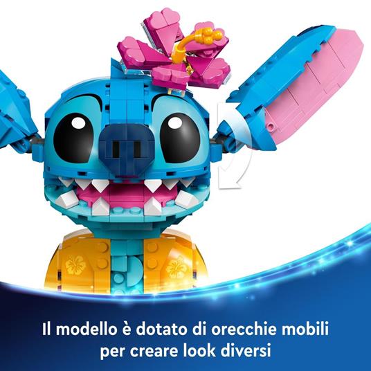 LEGO Disney 43249 Stitch, Gioco per Bambini 9+, Personaggio da Costruire con Parti Mobili, Idea Regalo Divertente dal Film - 3