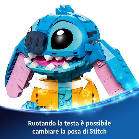 LEGO Disney 43249 Stitch, Gioco per Bambini 9+, Personaggio da Costruire con Parti Mobili, Idea Regalo Divertente dal Film - 4