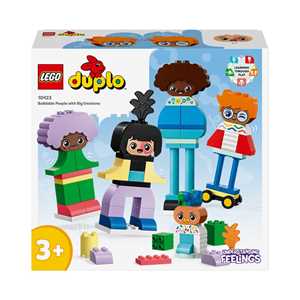 Giocattolo LEGO DUPLO 10423 Persone da Costruire con Grandi Emozioni, Gioco per Bambini 3+ Anni in su con 71 mattoncini e 5 Personaggi LEGO