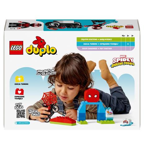 LEGO DUPLO Marvel 10424 L’Avventura in Moto di Spin, Gioco Educativo per Bambini 2+ con Moto Gicattolo, Set Serie TV Spidey - 8