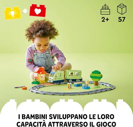 LEGO DUPLO 10427 Treno dAvventura Interattivo, Giochi Educativi per Bambini 2+ Mattoncini Multifunzione, Regalo Didattico - 2