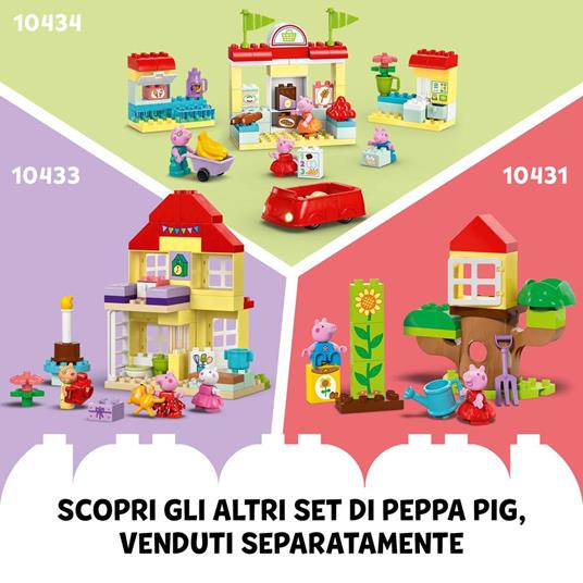 LEGO DUPLO 10434 Il Supermercato di Peppa Pig con Macchina Giocattolo e Negozio da Costruire, Giochi Educativi per Bambini 2+ - 7