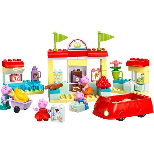 LEGO DUPLO 10434 Il Supermercato di Peppa Pig con Macchina Giocattolo e Negozio da Costruire, Giochi Educativi per Bambini 2+ - 8