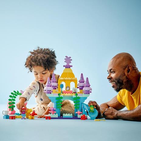 LEGO DUPLO Disney 10435 Il Magico Palazzo Sottomarino di Ariel, Giochi per Bambini 2+, Castello Giocattolo della Sirenetta - 2
