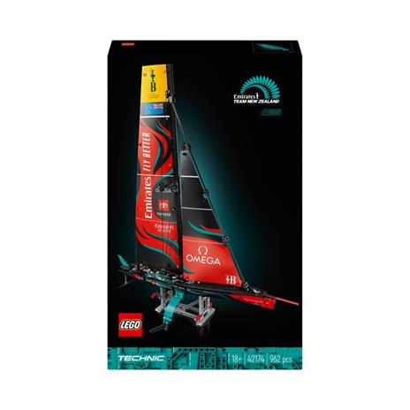 LEGO Technic 42174 Emirates Team New Zealand AC75, Modellino di Barca a Vela da Costruire per Adulti, Regalo per Uomo o Donna