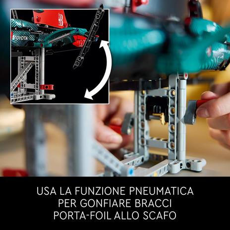 LEGO Technic 42174 Emirates Team New Zealand AC75, Modellino di Barca a Vela da Costruire per Adulti, Regalo per Uomo o Donna - 4