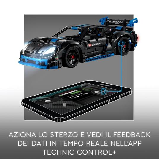 LEGO Technic 42176 Auto da Corsa Porsche GT4 e-Performance, Macchina Giocattolo Telecomandata Bambini 10+, Auto da Costruire - 4