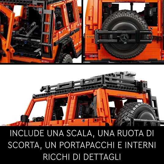 LEGO Technic 42177 Mercedes-Benz G 500 PROFESSIONAL Line, Modellino di Auto Fuoristrada 4x4 da Costruire, Regalo per Adulti - 5