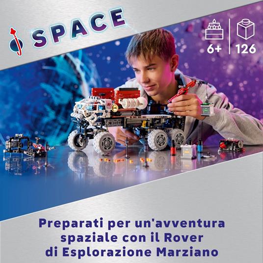 LEGO Technic 42180 Rover di Esplorazione Marziano, Giochi Spaziali per Bambini 11+, Veicolo Giocattolo Ispirato alla NASA - 2