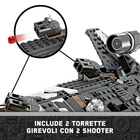 LEGO Star Wars 75374 Onyx Cinder, Astronave Giocattolo dalla Serie TV Skeleton Crew, Giochi per Bambini 10+ con 5 Minifigure - 4