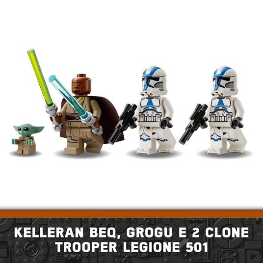 LEGO Star Wars 75378 La Fuga del BARC Speeder, Giocattolo dal Film The Mandalorian, Giochi Bambini 8+ con Grogu (Baby Yoda) - 4