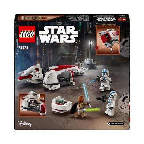 LEGO Star Wars 75378 La Fuga del BARC Speeder, Giocattolo dal Film The Mandalorian, Giochi Bambini 8+ con Grogu (Baby Yoda) - 9