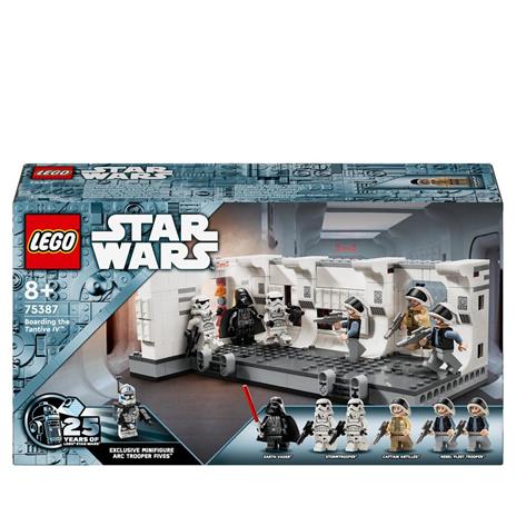 LEGO Star Wars 75387 Imbarco sulla Tantive IV Giochi Bambini 8+ Scena nell'Astronave Giocattolo da Costruire con Minifigure