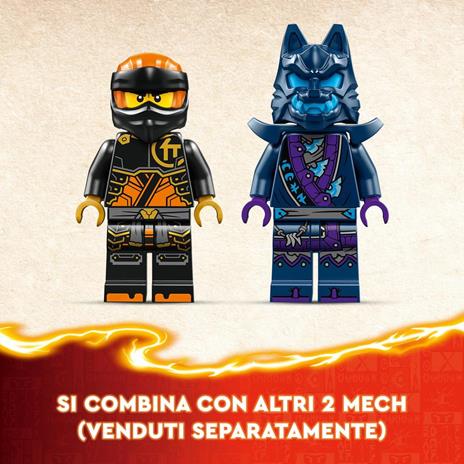 LEGO NINJAGO 71806 Mech Elemento di Terra di Cole, Giochi per Bambini da 7+, Action Figure Personalizzabile con 2 Minifigure - 3