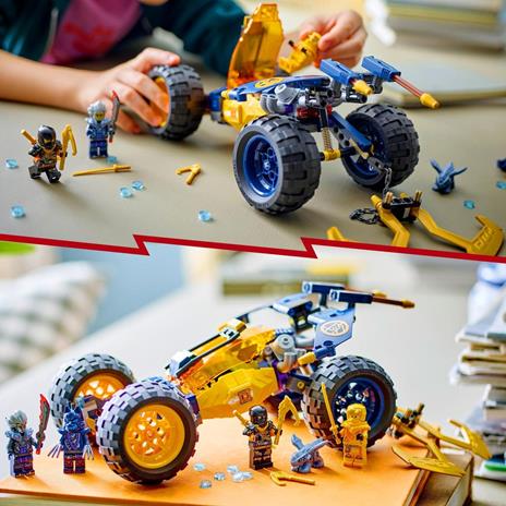 LEGO NINJAGO 71811 Buggy Fuoristrada Ninja di Arin, Giochi per Bambini 7+ Anni, Macchina Giocattolo con Drago e 4 Minifigure - 6