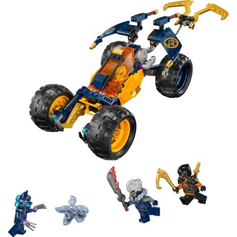 LEGO NINJAGO 71811 Buggy Fuoristrada Ninja di Arin, Giochi per Bambini 7+ Anni, Macchina Giocattolo con Drago e 4 Minifigure - 7