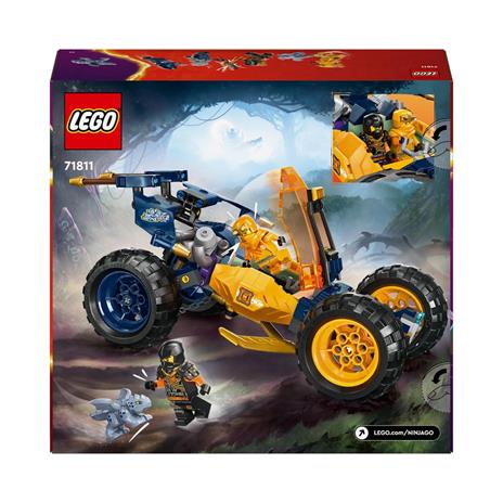 LEGO NINJAGO 71811 Buggy Fuoristrada Ninja di Arin, Giochi per Bambini 7+ Anni, Macchina Giocattolo con Drago e 4 Minifigure - 8