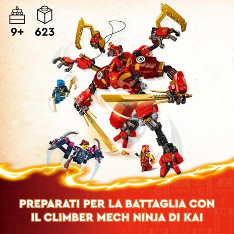 LEGO NINJAGO 71812 Climber Mech Ninja di Kai Giochi per Bambini 9+ Anni con Guerriero Giocattolo da Costruire e 4 Minifigure - 2