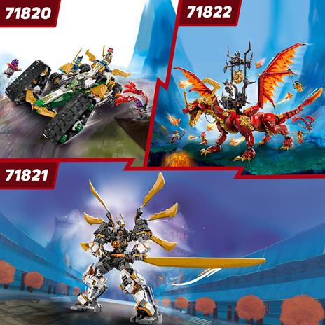LEGO NINJAGO 71816 Moto di Ghiaccio di Zane, Veicolo Giocattolo da Costruire con 1 Minifigure, Gioco d'Azione per Bambini 7+ - 6