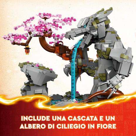 LEGO NINJAGO 71819 Santuario della Pietra del Drago Giocattolo Giochi per Bambini 13+ 6 Minifigure e Campo di Addestramento - 3