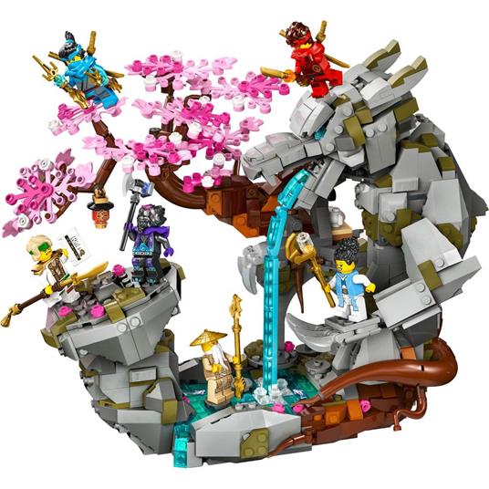 LEGO NINJAGO 71819 Santuario della Pietra del Drago Giocattolo Giochi per Bambini 13+ 6 Minifigure e Campo di Addestramento - 8