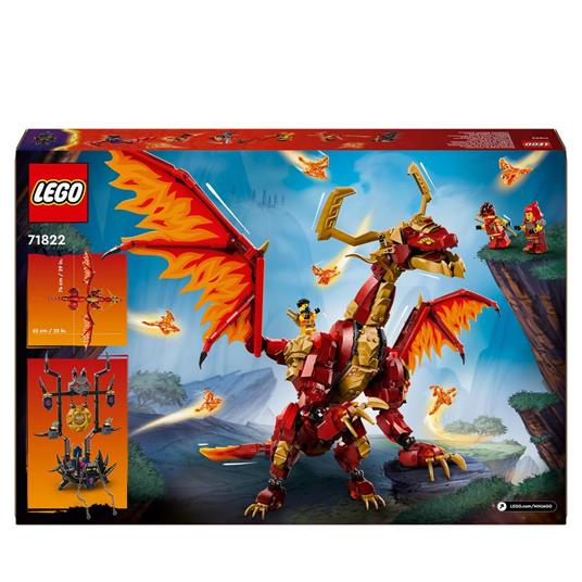 LEGO NINJAGO 71822 Drago-Sorgente del Movimento, Figura Giocattolo Snodabili, Giochi d'Avventura Bambini 6+ con 6 Minifigure - 8