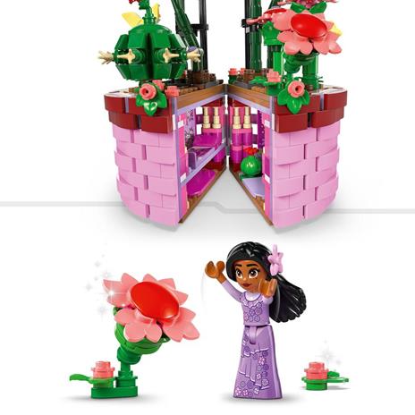 LEGO Disney 43237 Vaso di Fiori di Isabela Giochi per Bambini 9+ con Mini Bambolina e Cesto Apribile Regalo dal Film Encanto - 5