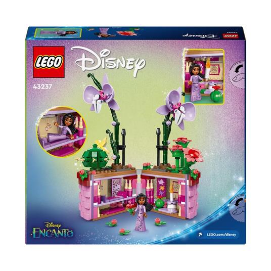 LEGO Disney 43237 Vaso di Fiori di Isabela Giochi per Bambini 9+ con Mini Bambolina e Cesto Apribile Regalo dal Film Encanto - 8