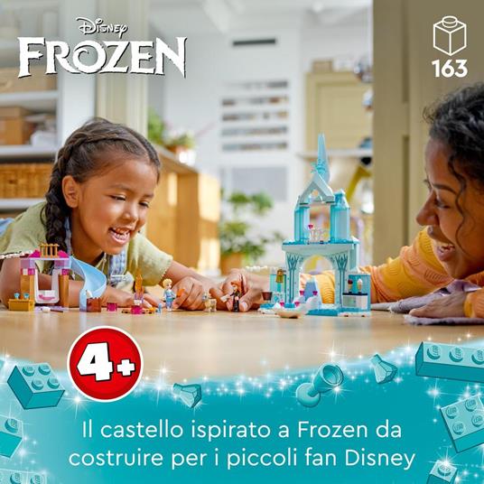 LEGO Disney Princess 43238 Castello di Ghiaccio di Elsa di Frozen Palazzo Giocattolo delle Principesse Giochi per Bambini 4+ - 2