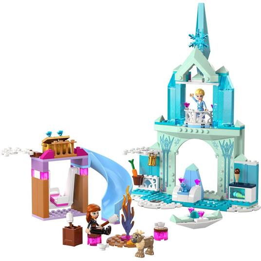 LEGO Disney Princess 43238 Castello di Ghiaccio di Elsa di Frozen Palazzo Giocattolo delle Principesse Giochi per Bambini 4+ - 6