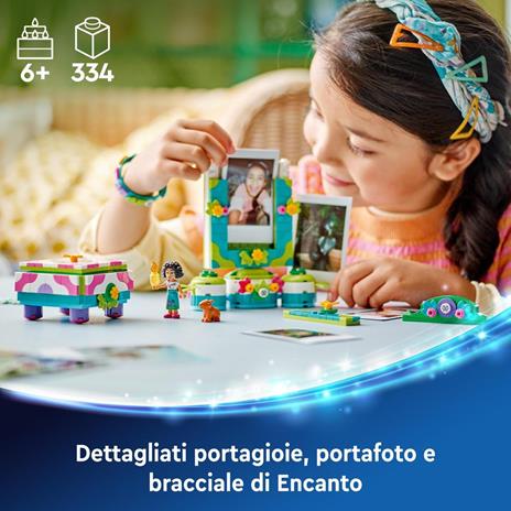 LEGO Disney 43239 Portafoto e Portagioie di Mirabel Madrigal, Giochi Bambini 6+ con Mini Bambolina, Braccialetto e Portafoto - 2