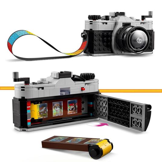 LEGO Creator 31147 3in1 Fotocamera Retro, Giochi per Bambini 8+ Anni, Macchina  Fotografica Trasformabile in Videcamera o TV - LEGO - Creator - Set  mattoncini - Giocattoli