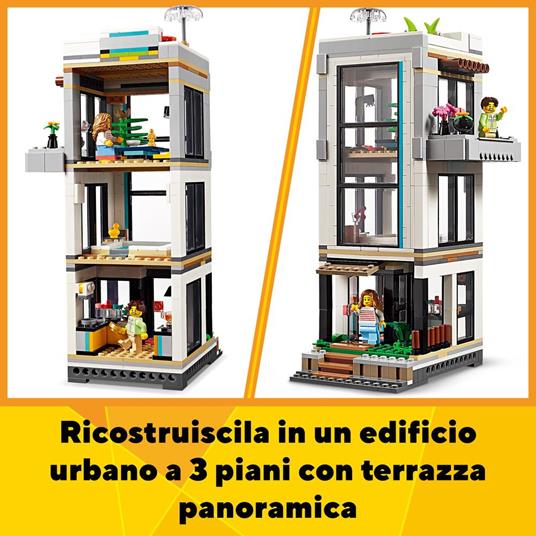 LEGO Creator 3 in 1 31153 Casa Moderna, 3 Modellini di Abitazioni da Costruire, Giochi per Bambini 9+, Idea Regalo Compleanno - 5