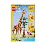 LEGO Creator 31150 3in1 Animali del Safari, Giocattolo Trasformabile da Giraffa in 2 Gazzelle o Leone , Giochi per Bambini 9+