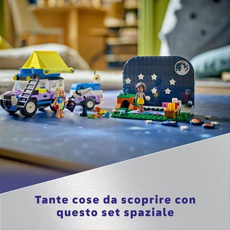 LEGO Friends 42603 Camping-Van Sotto le Stelle, Giochi per Bambini 7+ con Telescopio Giocattolo, Auto, Mini Bamboline e Cane - 5