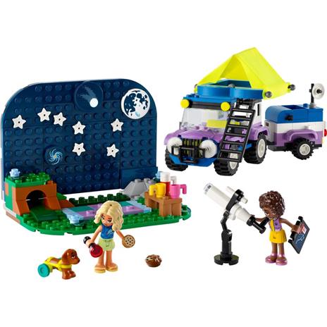 LEGO Friends 42603 Camping-Van Sotto le Stelle, Giochi per Bambini 7+ con Telescopio Giocattolo, Auto, Mini Bamboline e Cane - 7