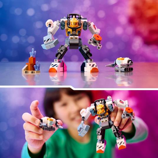 LEGO City 60428 Mech di Costruzione Spaziale, Giochi per Bambini di 6+ Anni, Tuta Snodabile con Minifigure e Robot Giocattolo - 6