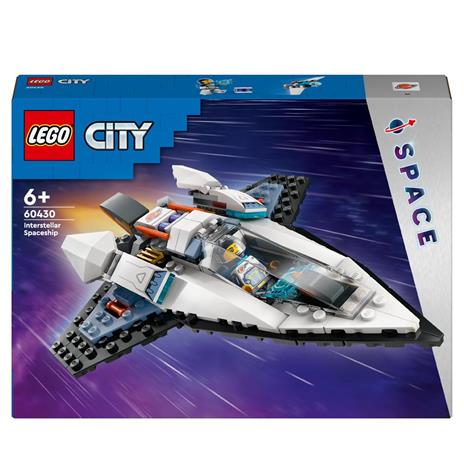 LEGO City 60430 Astronave Interstellare Giocattolo Gioco Spaziale per Bambini 6+ Anni con Navicella Minifigure e Drone Robot