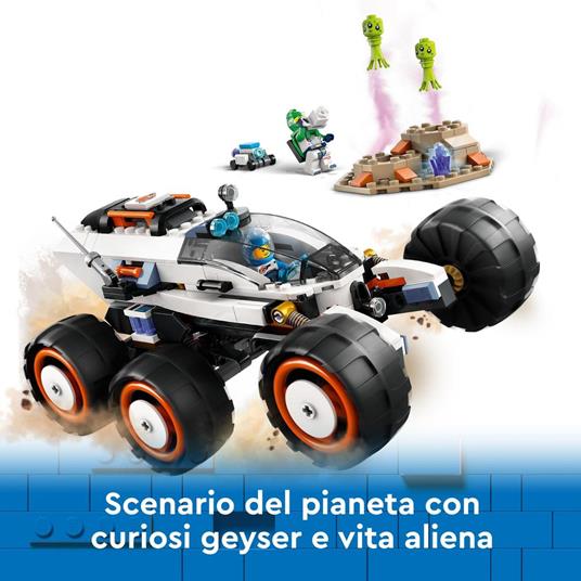 LEGO City 60431 Rover Esploratore Spaziale e Vita Aliena Giochi per Bambini 6+ con 2 Minifigure di Astronauti Robot 2 Alieni - 4