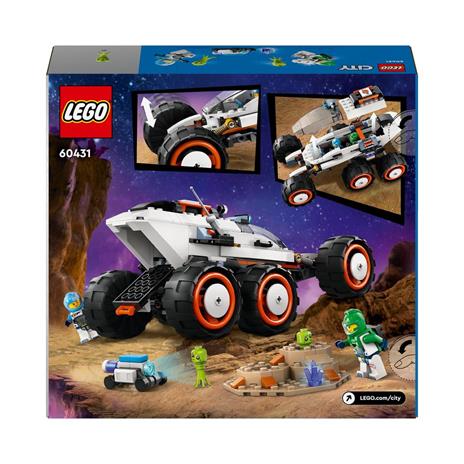 LEGO City 60431 Rover Esploratore Spaziale e Vita Aliena Giochi per Bambini 6+ con 2 Minifigure di Astronauti Robot 2 Alieni - 8