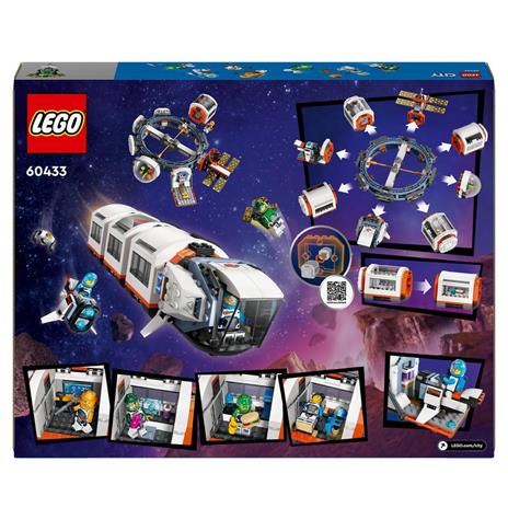 LEGO City 60433 Stazione Spaziale Modulare, Modellino da Costruire per Collegare Astronavi e Moduli Gioco per Bambini da 7+ - 8
