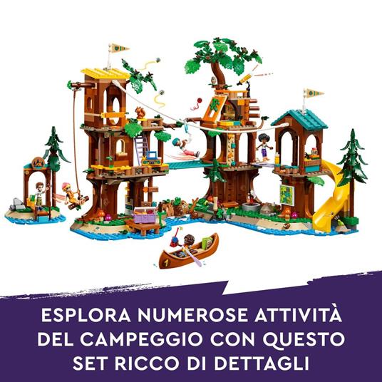 Set Costruzioni Foresta Pluviale Con 2 Piastre Base - 582 Pezzi Tra Animali, Piante, Alberi E Fiori, Compatibile Con Mattoncini Principali - 4