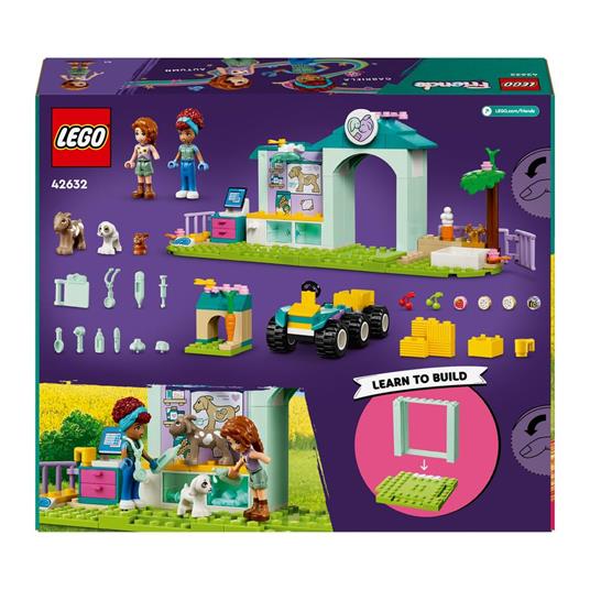 LEGO Friends 42632 La Clinica Veterinaria degli Animali della Fattoria Giochi Bambini 4+ con Personaggi e Trattore Giocattolo - 8