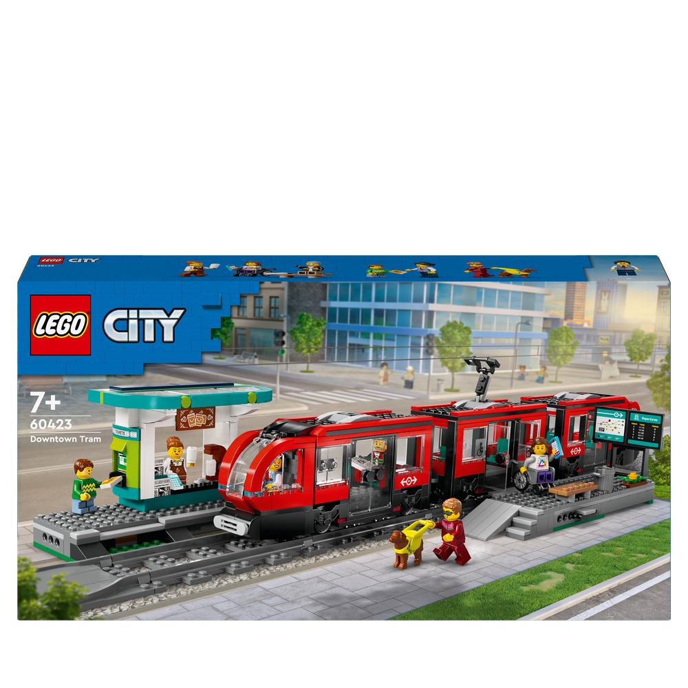 Lego City Treno Passeggeri 7938 LEGO City 60423 Tram E Fermata Del
