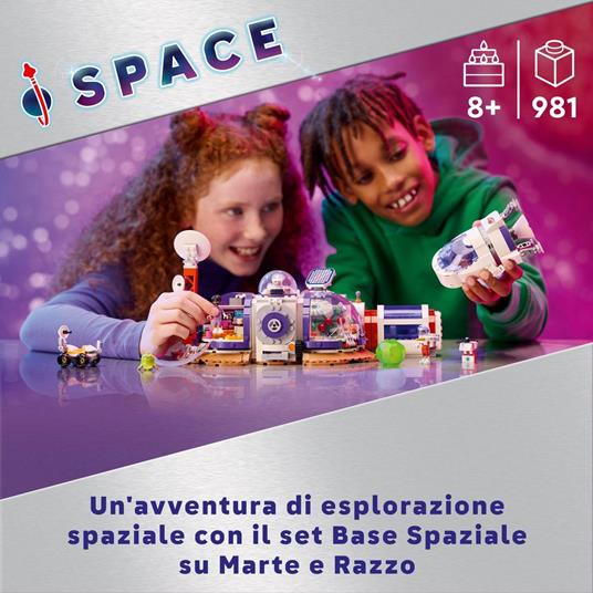 LEGO Friends 42605 la Base Spaziale su Marte e Razzo, Giochi per Bambini di 8+ Anni con 4 Mini Bamboline, Rover e Accessori - 2