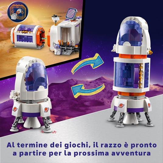 LEGO Friends 42605 la Base Spaziale su Marte e Razzo, Giochi per Bambini di 8+ Anni con 4 Mini Bamboline, Rover e Accessori - 5