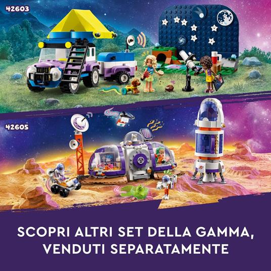 LEGO Friends 42605 la Base Spaziale su Marte e Razzo, Giochi per Bambini di 8+ Anni con 4 Mini Bamboline, Rover e Accessori - 7