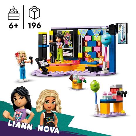 LEGO Friends 42610 Karaoke Party Giochi Musicali per Bambini di 6+ Anni con Palco Girevole e 2 Mini Bamboline di Liann e Nova - 3