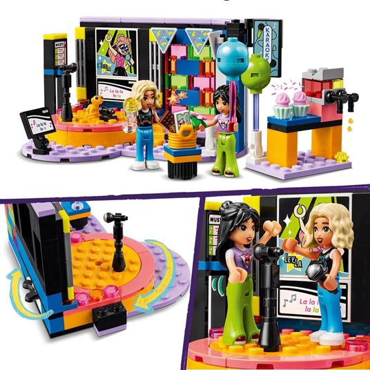 LEGO Friends 42610 Karaoke Party Giochi Musicali per Bambini di 6+ Anni con Palco Girevole e 2 Mini Bamboline di Liann e Nova - 4